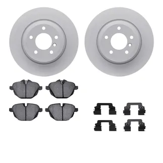 R1 Concepts WDTH1-31065 Brake Rotors - Carbon Coated W/ Euro Ceramic Pads & Hdw